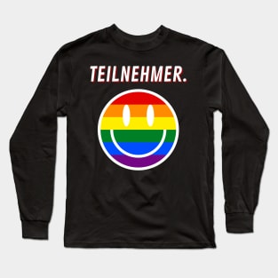 Smile Techno Teilnehmer Psy Party Feier swag witzig Long Sleeve T-Shirt